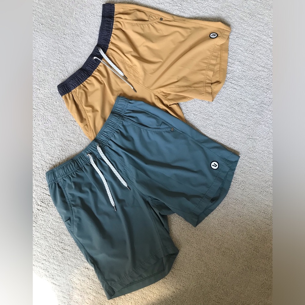 Vuori Kore Shorts, 7” inseam (2 pairs)